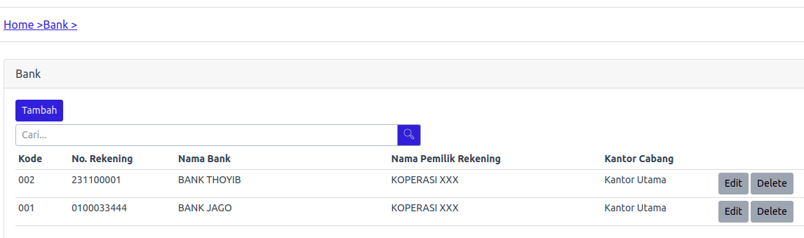 Daftar Bank