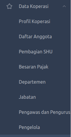 Company data main menu