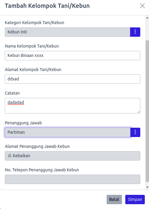 Tambah Kebun