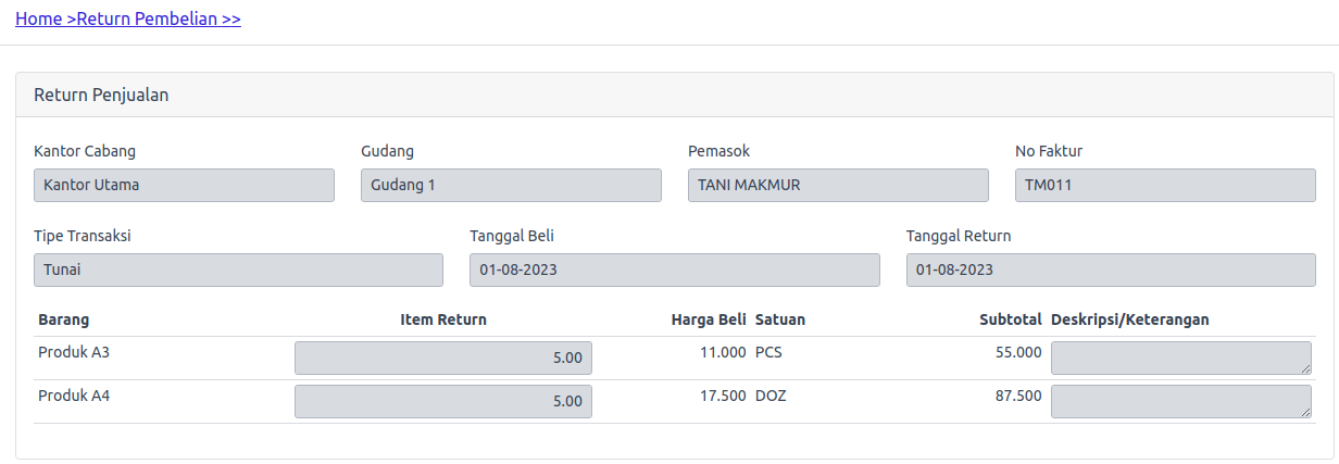 Detail Retur Pembelian