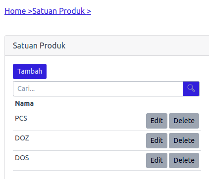 Satuan Produk