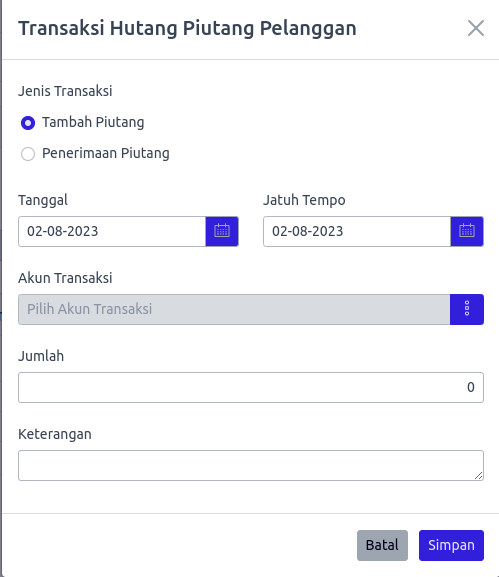 Transaksi Piutang Dagang